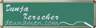 Dunja Kerscher Visitenkarte